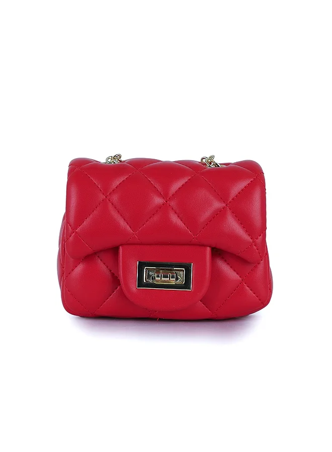 Lion Llama Mini Quilted PU Crossbody Bag | Trendy Mini Quilted Crossbody Bag for Women & Girls | Stylish Shoulder Purse