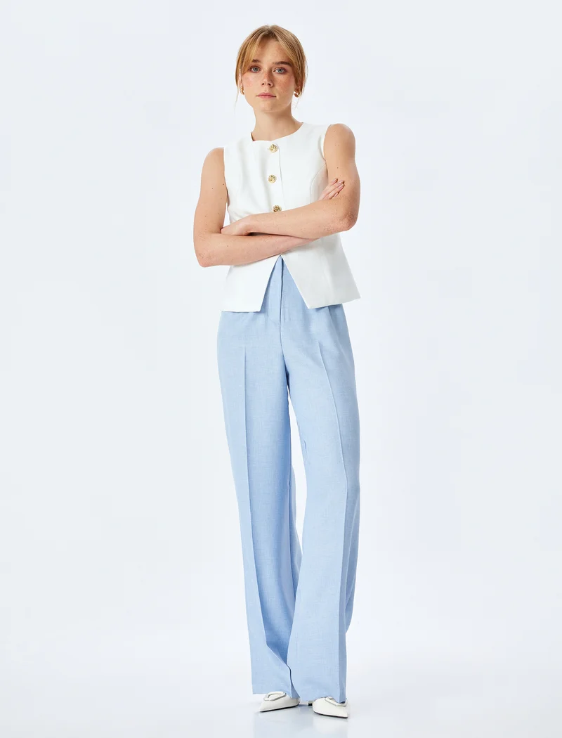 KOTON High-Rise Palazzo Pants