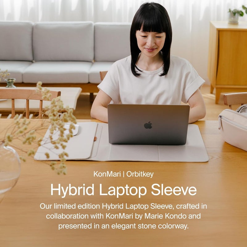 Orbitkey KonMari  Orbitkey Hybrid Laptop Sleeve 14  Stone - Image 2