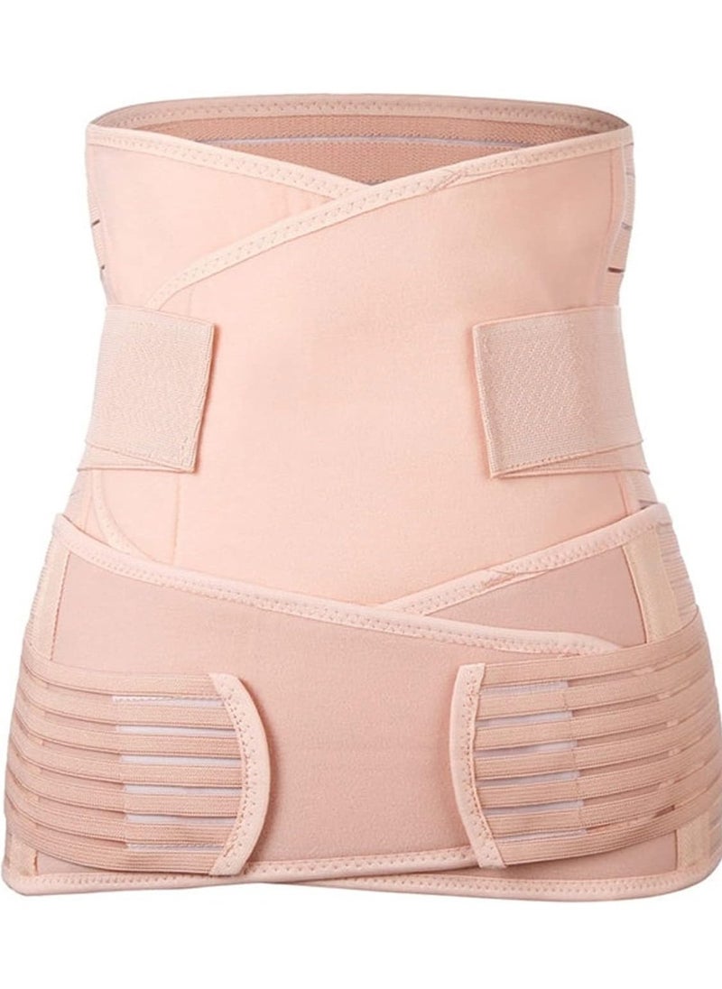 Generic - 3pcs set postpartum tummy tuck belt slimming belt postpartum waist and pelvic belt body shaper M - Image 1