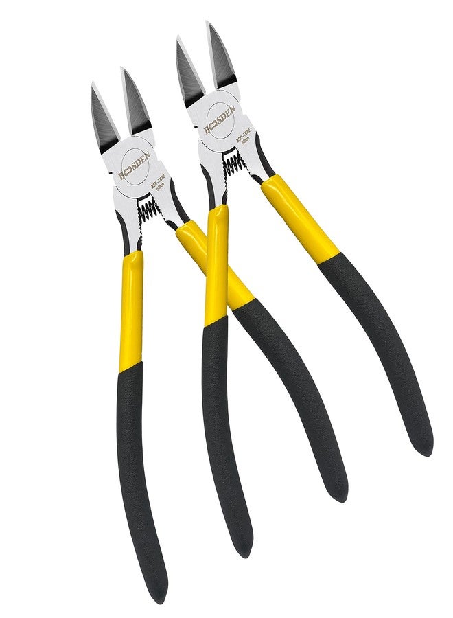 BOOSDEN Wire Cutters6.5 inch, 2 Pack, Flush Cutters,BOOSDEN Spring Loaded Cutting Pliers,Side Cutters - Image 1