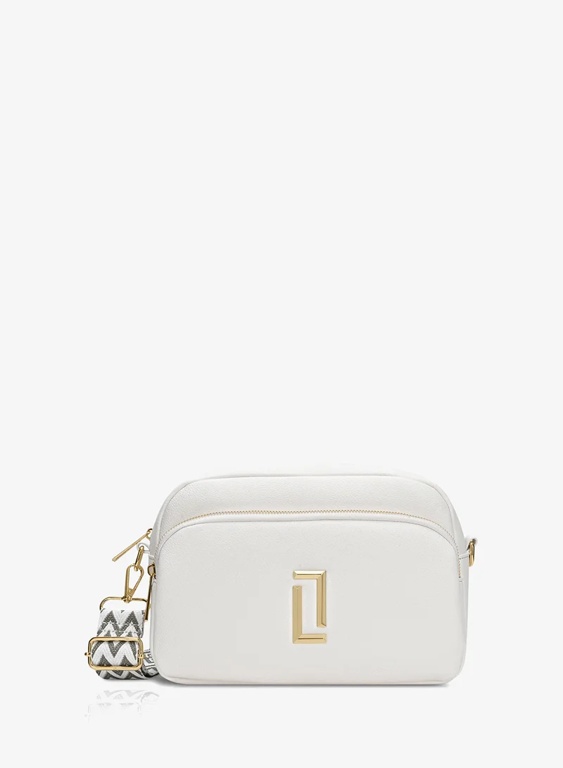 Lavie Luxe Women's Soft Sophie 2-Compartment Sling Bag (White)