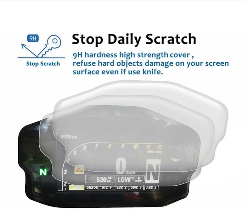 DEMULAX Motorcycle Dashboard Scratch Protection Film - Image 2