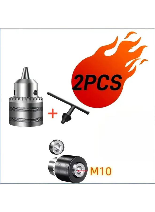 Heavy Duty T Type Adapter Head Multi Purpose Metal Chuck Quick Change Drill System With Wrench Included Manual Operation No Power Required Compatible With T Type Drills For Wood Metal Plastic Composites Precision Drilling Tool For Workshop Construction Sites Durable Metal Construction Ergonomic Grip Quick Change Mechanism Size M10 1 5 13mm - Image 4