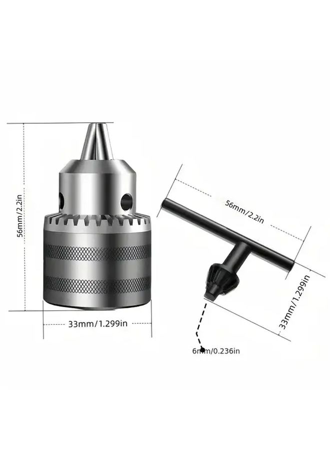 Heavy Duty T Type Adapter Head Multi Purpose Metal Chuck Quick Change Drill System With Wrench Included Manual Operation No Power Required Compatible With T Type Drills For Wood Metal Plastic Composites Precision Drilling Tool For Workshop Construction Sites Durable Metal Construction Ergonomic Grip Quick Change Mechanism Size M10 1 5 13mm - Image 5