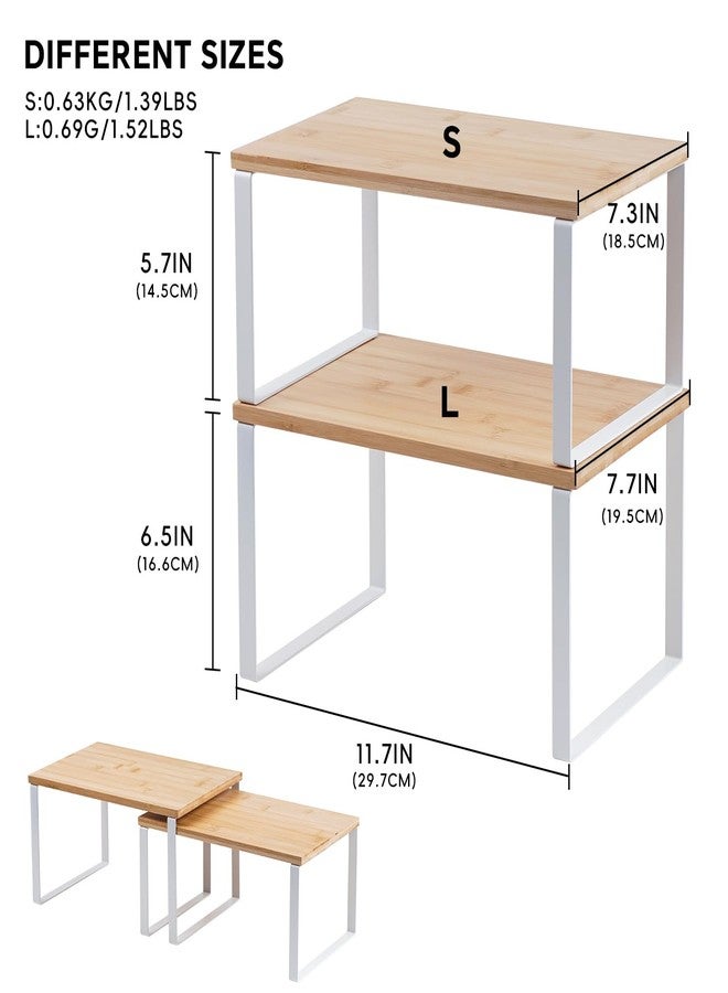 HEY FOLY Set of 2 Cabinet Organizer Shelves - Image 3