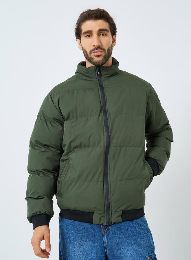 ستايلي جاكيت بافر بقصة مريحة - Image 3