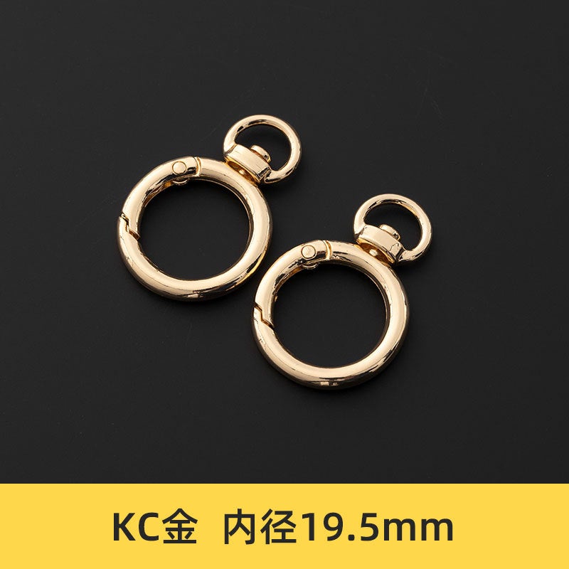 Metallic Key Ring for Bags KC Gold [1] 