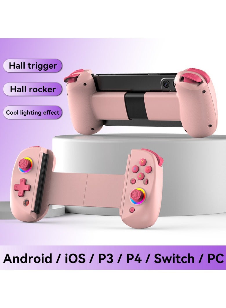 general Classic Stretching Gamepad D8 Mobile Gaming Controller Stretching 129-252mm for iOS/Android/iPad/PC/Nintendo Switch/PS3/PS4 Play Xbox Cloud Games/PS Remote Play/COD/Genshin Impact & More with Hall Effect Joystick/Trigger, 6 Axis Gyro, Dual Motor, RGB Lighting, One-Key Burst Function - Image 1