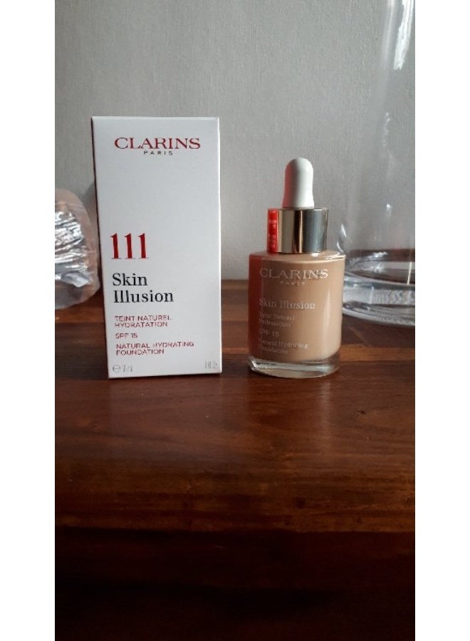 Clarins Skin Illusion Foundation SPF15 111 Auburn 30ml - Image 3