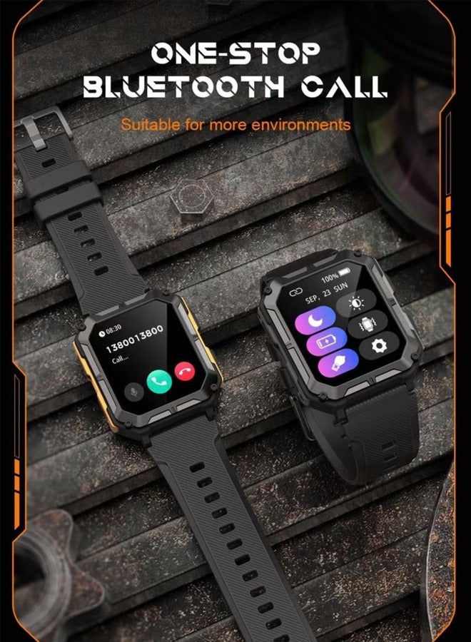 RollsTimi  Men's Smart Watch Sports Waterproof Watch With Bluetooth Call Multiple Sports Modes 1.83-Inch Display Fitness Tracker Heart Rate Detector - Image 2