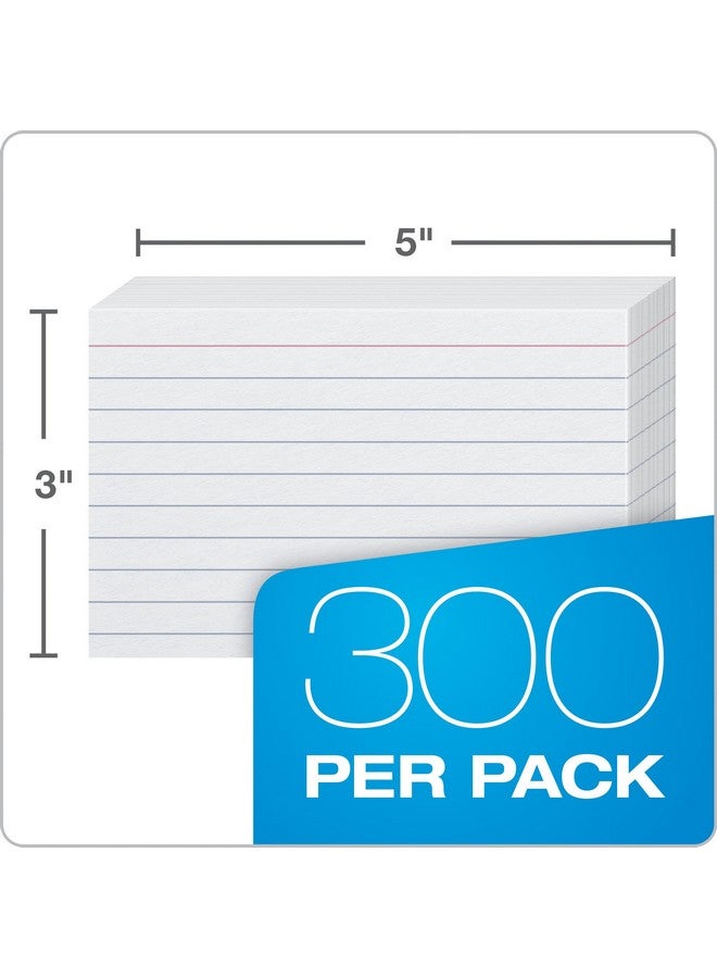 أوكسفورد بطاقات فهرس مسطرة، 3 × 5 بوصة، بيضاء، بطاقات فهرس مسطرة، 300 بطاقة في كل عبوة (10022) - Image 3