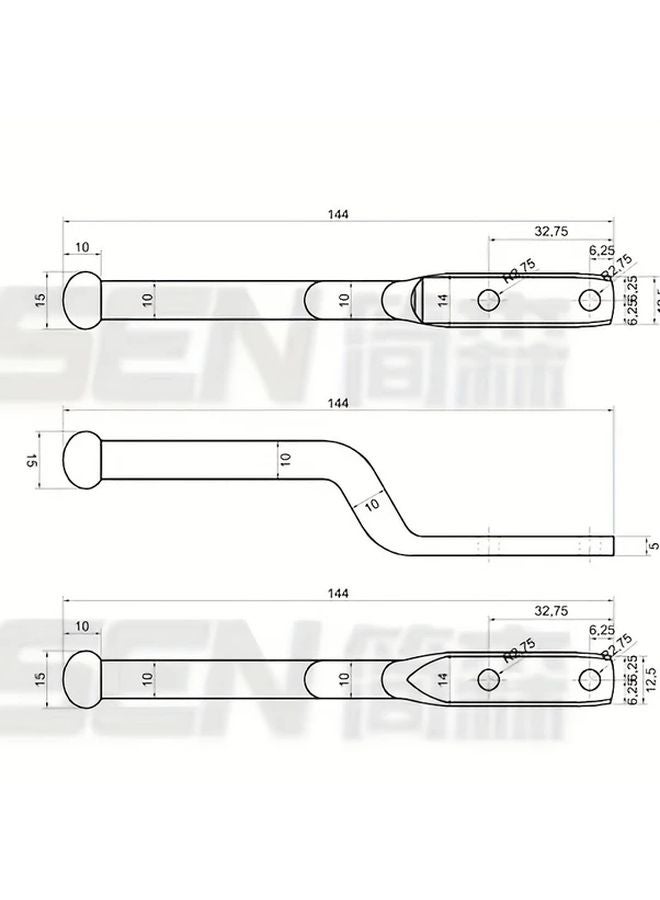 Black Self Locking Gate Latch Automatic Gravity Bar For Wood Fences Sheds Barns - Image 3