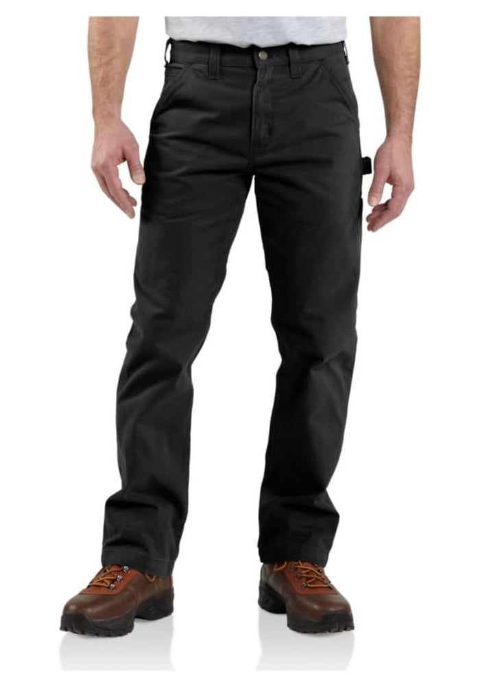 Carhartt Men's Relaxed Fit Washed Twill Dungaree Pant - Black, 34W X 34L - Image 1