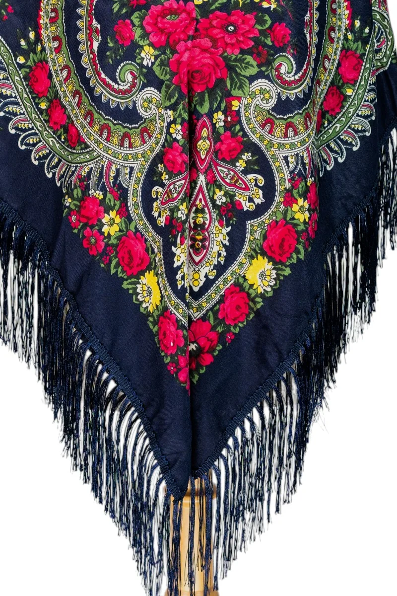 D'Daniela  Nata Women's Eastern European Cotton Tassel Shawl for Women | Best Price UAE