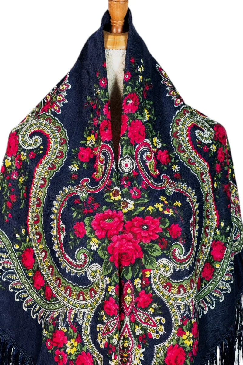 دىدانيالا Nata Women's Eastern European Cotton Tassel Shawl