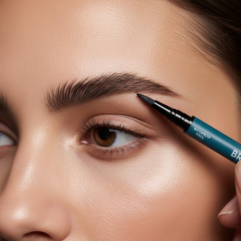 FEMMAC 2-in-1 Brow Styler – Waterproof Brow Pencil + Ink Stain Pen | Long-Lasting, Smudge-Resistant, Dual-Ended Eyebrow Definer for Natural Hair-Like Strokes - Image 2