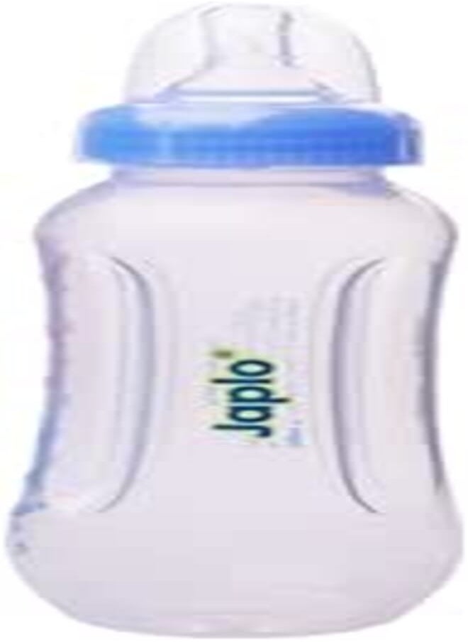 Japlo Japlo Easy mix & grip baby feeding Bottle with Anti-colic nipple & Lukewarm water mixer size 250 ml - blue colour 