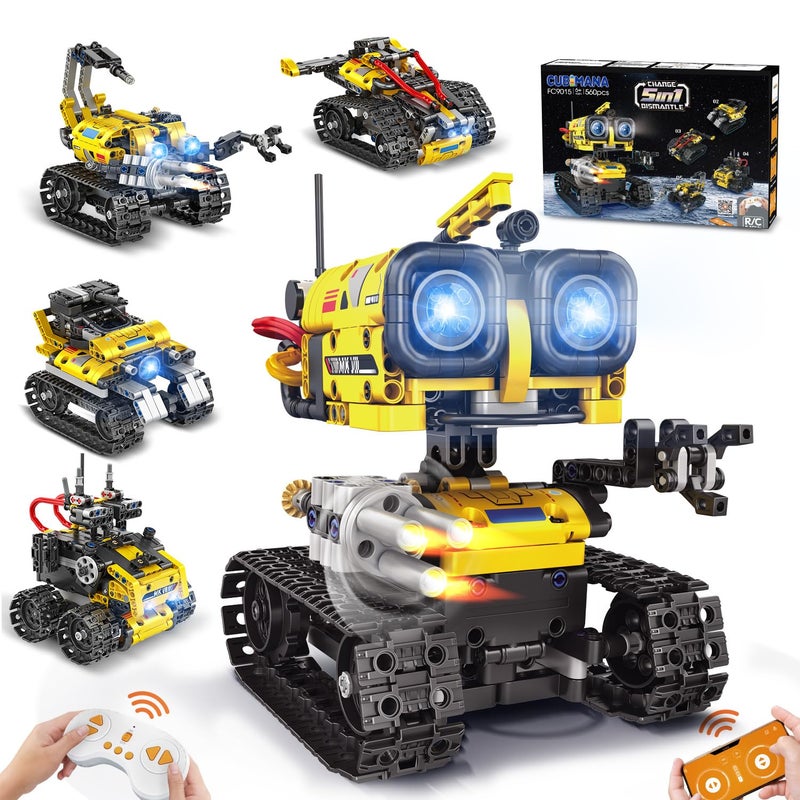 CUBIMANA Robot Building Toys for Kids 5 in 1 Remote AppControlled Robots Toy RC WallEngineeringMech Scorpion Building STEM Toys Robot Toy Gifts for Kids Boys Girls Age 10 560 PCS - Image 4