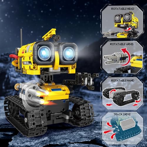 CUBIMANA Robot Building Toys for Kids 5 in 1 Remote AppControlled Robots Toy RC WallEngineeringMech Scorpion Building STEM Toys Robot Toy Gifts for Kids Boys Girls Age 10 560 PCS - Image 5