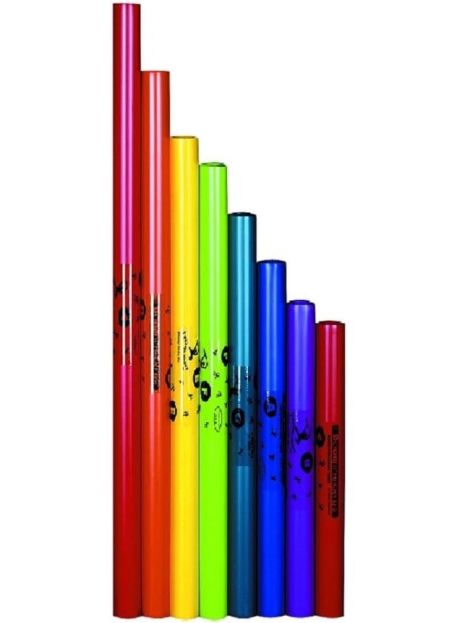 بومواكرز مجموعة أنابيب "بوم واكرز" (BoomWhackers) - السلم الموسيقي "دو" الكبير (C Major) - 8 أنابيب إيقاعية مضبوطة النغمات - Image 3