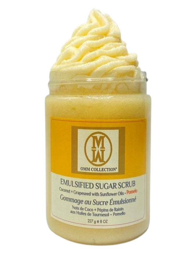 OMM Collection Natural Sugar Scrub - Exfoliating Body, Leg, Hand & Foot Scrub - Ultra Hydrating & Moisturizing - To Fight Stretch Marks, Fine Lines, Wrinkles - (Pomelo) - Image 1