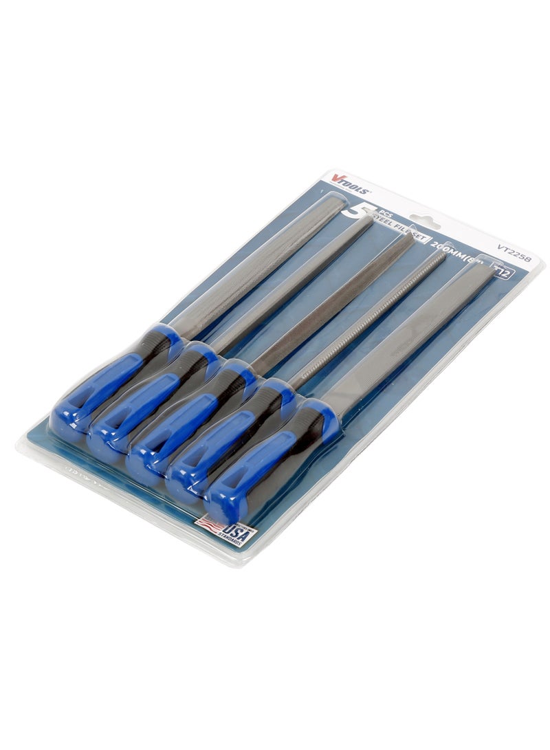 VTOOLS 5 PCS 8-Inch T12 Steel File Set - Image 1