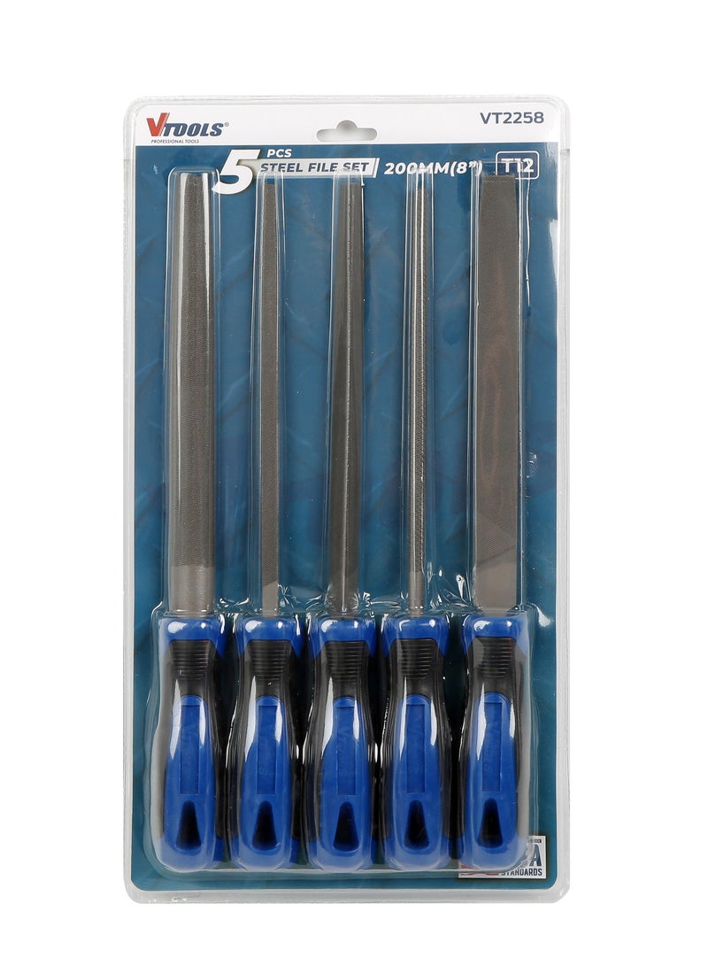 VTOOLS 5 PCS 8-Inch T12 Steel File Set - Image 3
