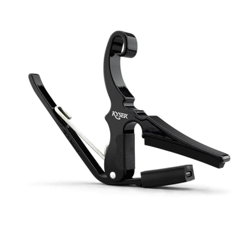 Kyser Drop D Partial Guitar Capo, 5-strings, Black, KGDB - Image 1