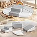Hoohtoot Soft Foam Climbing Blocks for Toddlers 6Piece PU Leather Play Set Kids Climbing and Crawling Toys Indoor Baby Play Structure Fun Learning Gym for Christmas Gifts - Image 4