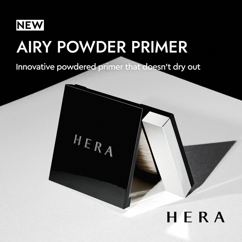 HERA Airy Blurring Powdered Primer for Poreless & Long-Lasting Korean Makeup | Moisturizing Powder from Cream for All Skin Types, Travel-Friendly Design, Smoothing and Oil Absorbing, 0.29 Oz (8.5g) - Image 2