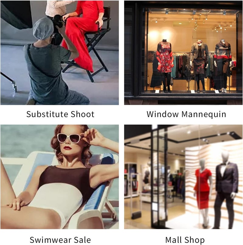 klarako Male Inflatable Mannequins, T‑Shirt Display Stand Male Model Upper Body for Clothing Display - Image 3