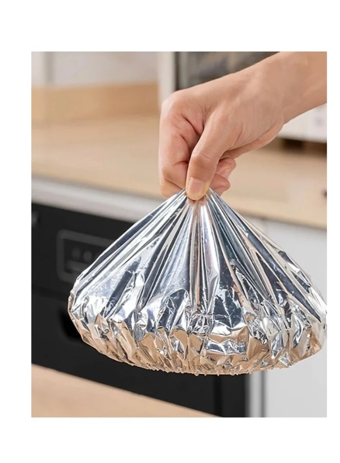 Set of 20 Reusable Aluminum Foil Dish Covers – Airtight, Heat-Resistant, and Designed to Keep Your Food Warm and Fresh – Perfect for Kitchen Use and Serving in Bowls and Dishes Reusable Foil Covers Aluminum Food Covers Reusable Bowl Lids Hot Food Insulation Covers Kitchen Food Covers Dish Covers Healthy Food Storage Eco-Friendly Food Wraps 20-Piece Foil Lid Set Round Foil Covers Kitchen Essentials - Image 4