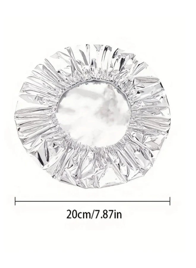 Set of 20 Reusable Aluminum Foil Dish Covers – Airtight, Heat-Resistant, and Designed to Keep Your Food Warm and Fresh – Perfect for Kitchen Use and Serving in Bowls and Dishes Reusable Foil Covers Aluminum Food Covers Reusable Bowl Lids Hot Food Insulation Covers Kitchen Food Covers Dish Covers Healthy Food Storage Eco-Friendly Food Wraps 20-Piece Foil Lid Set Round Foil Covers Kitchen Essentials - Image 3