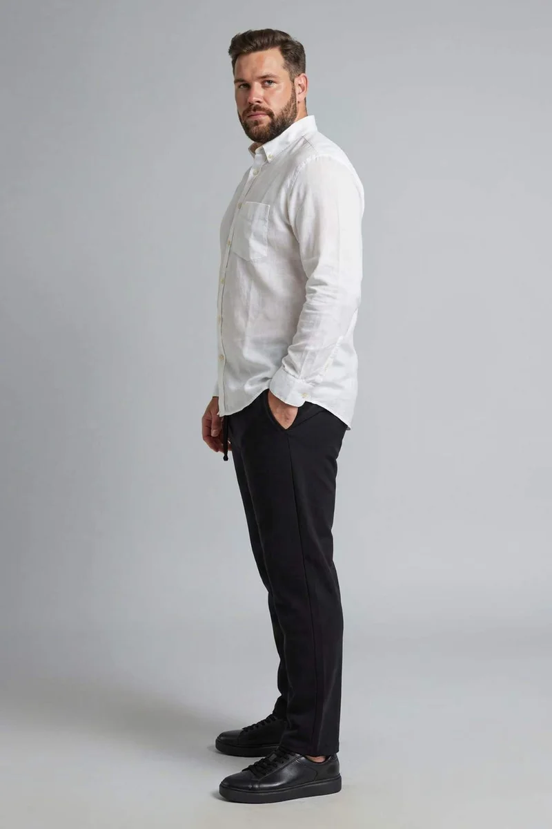 ديفاكتو Plus Size Regular Fit Trousers