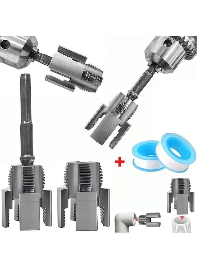 4 Pcs PPR Pipe Threader Tool And Water Pipe Sealant Tape For PVC And PPR Pipes - Image 2