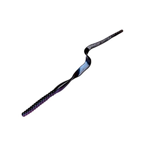 Yum Lures طُعْم يام ريبونتايل دودة بذيل مجعد طُعْم سباحة لصيد سمك الباس، شروق الشمس التكيلا، 7.5'' - Image 1