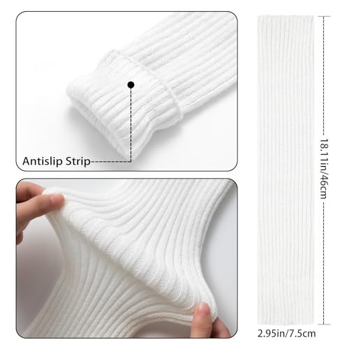 Pleneal Leg Warmers for Women - Leg Warmers 80s Ribbed Knitted Long Socks for Yoga Party Sports Fashion Accessories - Image 4