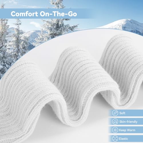Pleneal Leg Warmers for Women - Leg Warmers 80s Ribbed Knitted Long Socks for Yoga Party Sports Fashion Accessories - Image 3