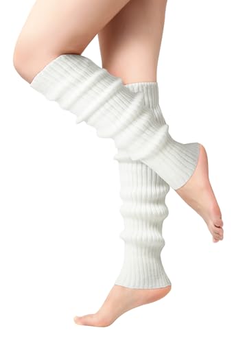 Pleneal Leg Warmers for Women - Leg Warmers 80s Ribbed Knitted Long Socks for Yoga Party Sports Fashion Accessories - Image 1