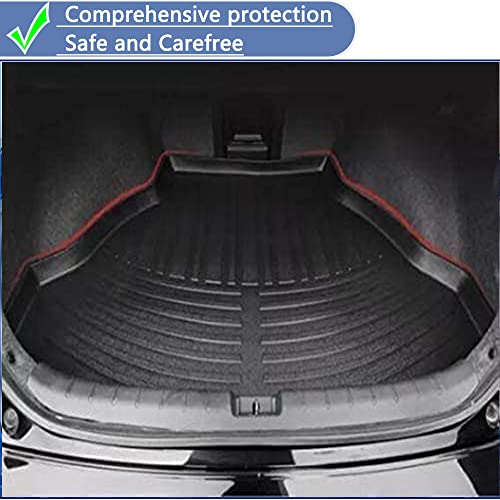 Aiqiying All Weather Rear Cargo Liners Trunk Tray Mats Protector Custom Compatible with 2013 2014 2015 2016 2017 Honda Accord, 3D Waterproof Durable Odorless Flexible Black TPO Accessories - Image 3