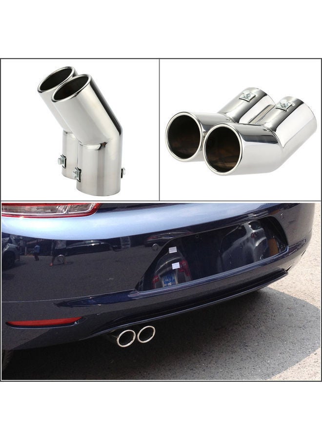 NIBEMINENT Dual Stainless Steel Exhaust Tail Pipes - Image 4