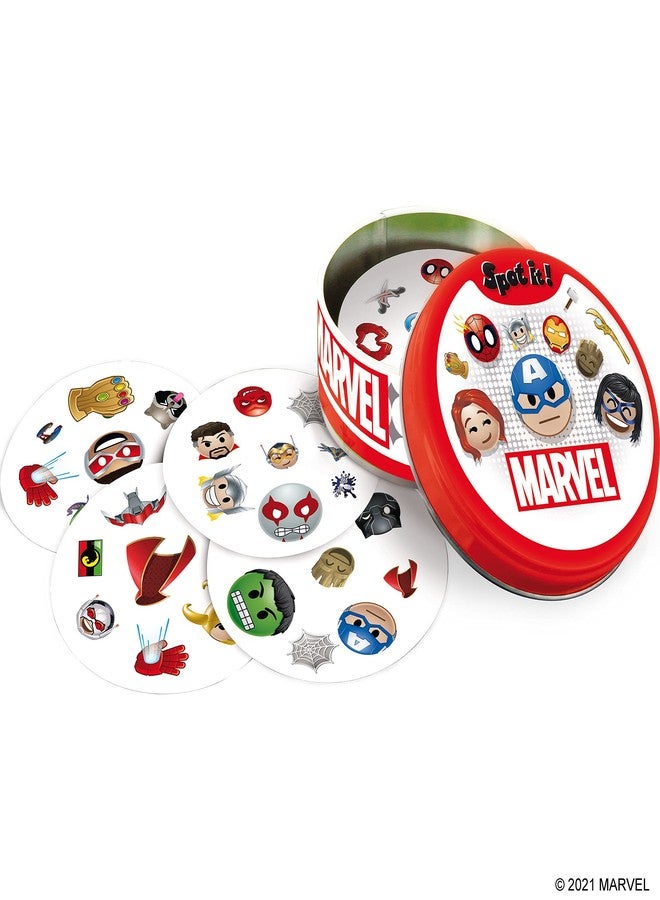 Asmodee Spot It! Marvel Emojis - Marvel Super Heroes Family Card Game for Superhero Fun! Fast-Paced Matching Game for Kids and Adults, Ages 6+, 2-8 Players, 15 Minute Playtime, Made by Zygomatic - Image 4