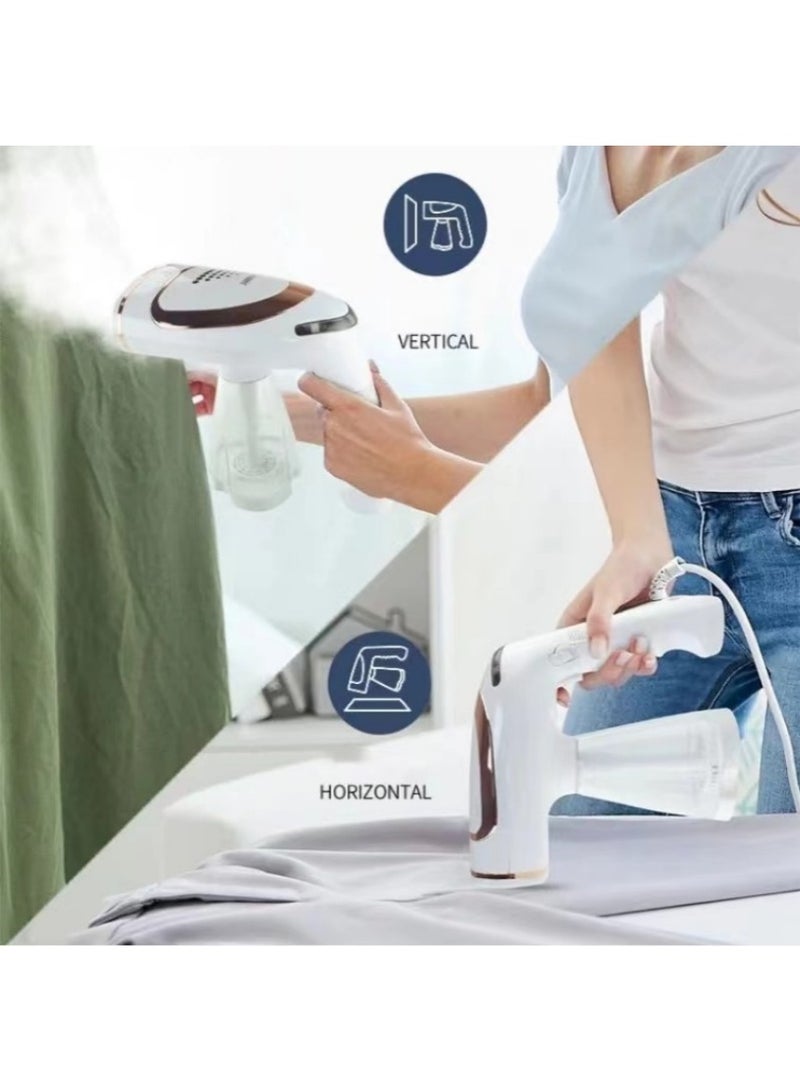 إيسوبير مكواة الملابس الكهربائية المحمولة ESUPER ثنائية الوظيفة مكواة بخار + مكواة عادية - 1600 واط - تصميم تعليق عمودي - مثالية للمنزل والسفر - Image 3