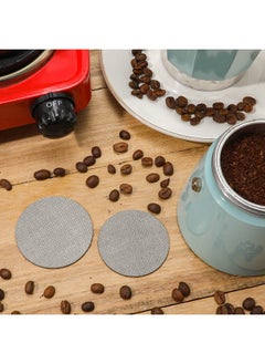 SAVITA 2Pcs Sturdy Espresso Puck Screen, 58mm and 53.5mm Stainless Steel Espresso Puck Screen Sliver Thickened Reusable Puck Screen Espresso for Espresso Machine Home Office Coffee Shop(100um)  - Image 4