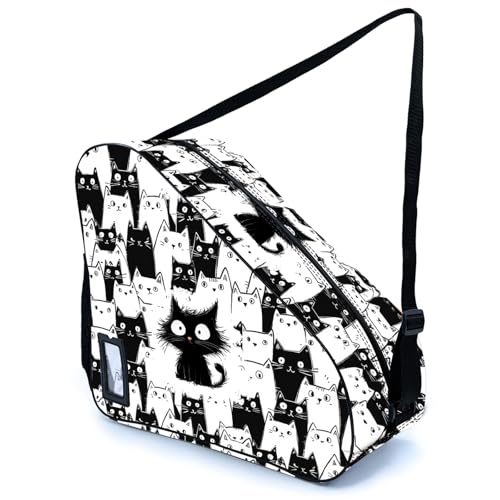 Bzocm Cat Skate Bag For Ice Roller Inline Skates With Adjustable Shoulder Strap Fit Women Men Adults - Image 1