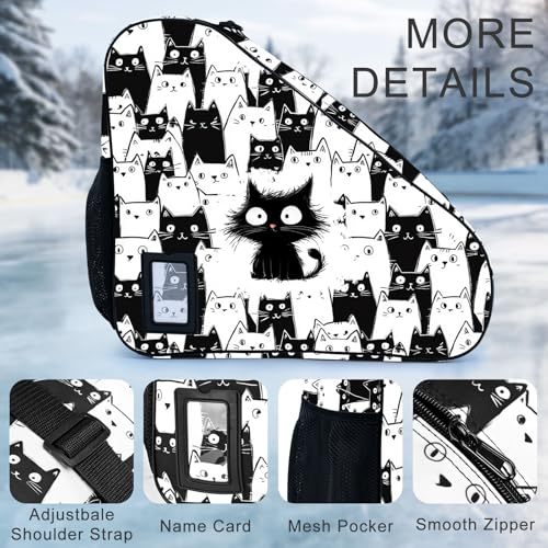 Bzocm Cat Skate Bag For Ice Roller Inline Skates With Adjustable Shoulder Strap Fit Women Men Adults - Image 3