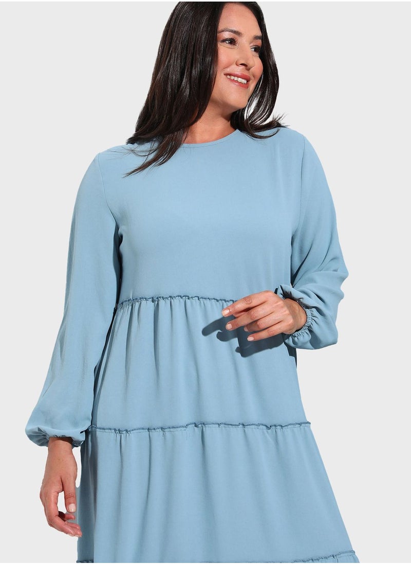 Puff Sleeve Dress - pzsku/Z9FB2C2A118D707A55C0FZ/45/_/1698983720/05879906-5678-435f-b2c7-8efdc3e42735