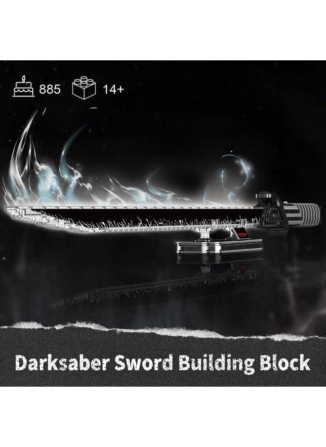 mould king Mould King Dark Sword Building Set - 45.67" Rechargeable LED Lightsaber with Display Stand, DIY STEM Model Kit for Kids & Adults 8+, Creative Collectible Sci-Fi Toy & Cosplay Gift Idea (885+ PCS)  - Image 5