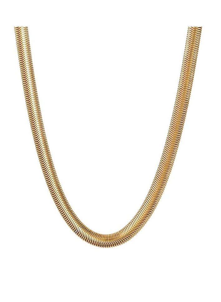 The Black Pearl Accessories - Stainless Steel Necklace Golden - Image 1